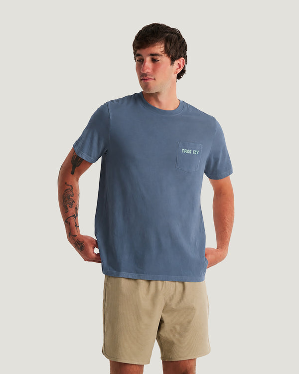 Morning Person Pocket Tee - Storm Cloud