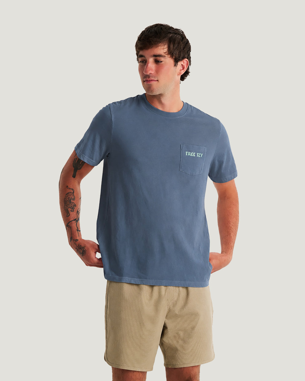 Morning Person Pocket Tee - Storm Cloud