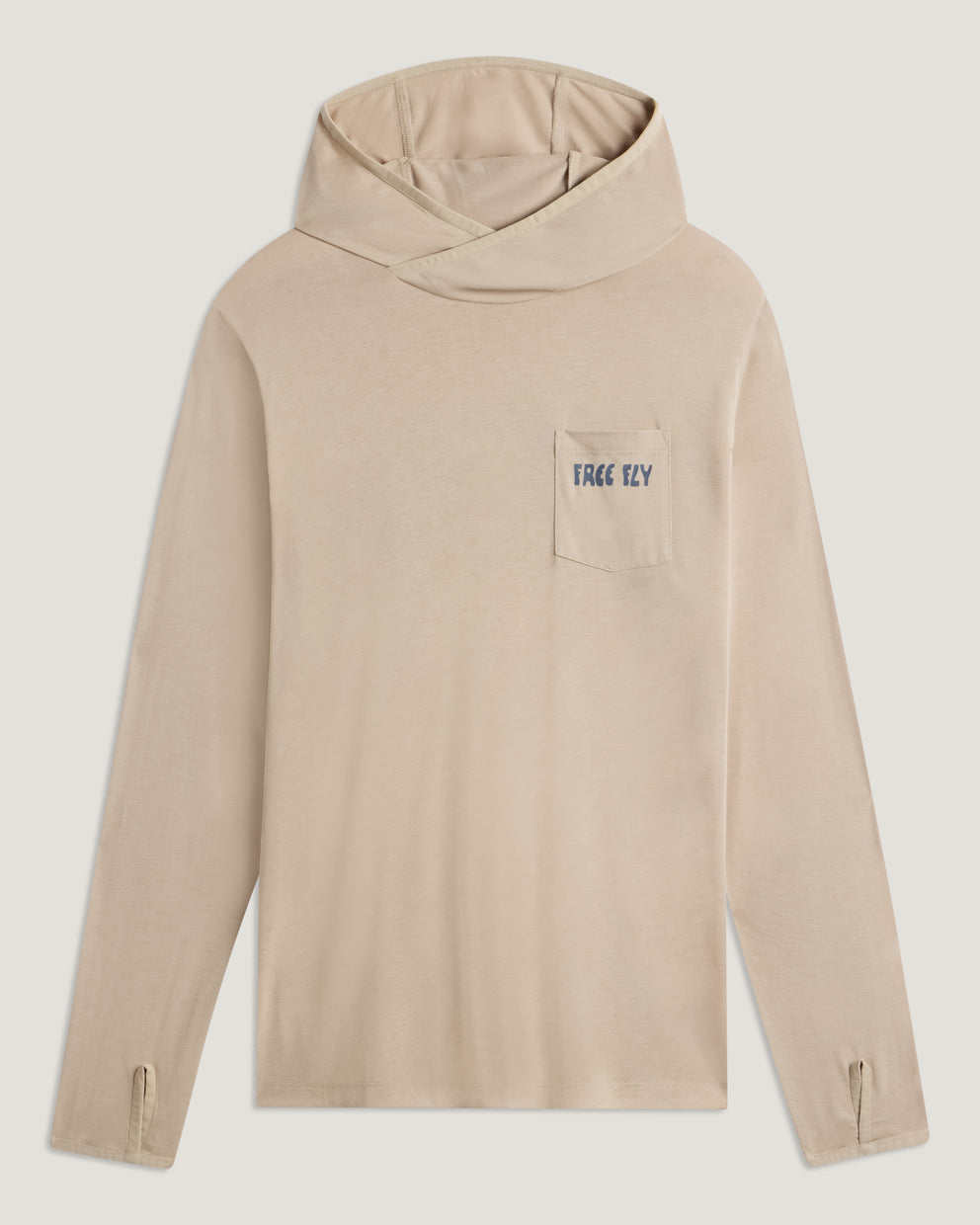 Men's Bamboo Lightweight Graphic Hoodie - Ready To Roll Desert Tan