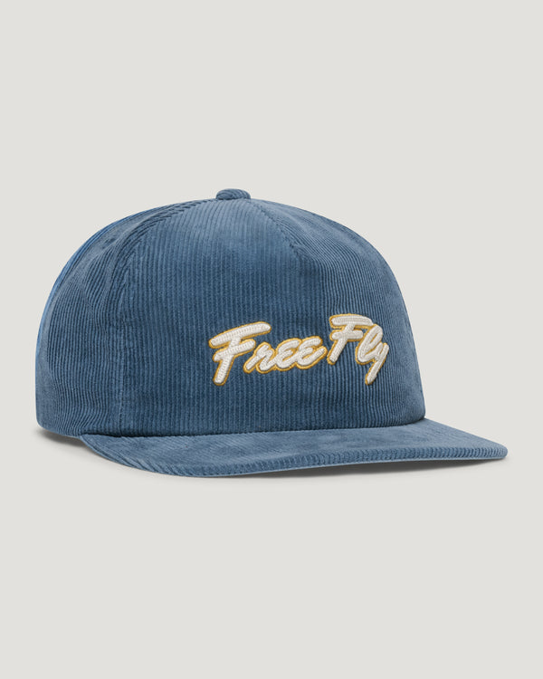 Nineties Corduroy Snapback Hat - Windward Blue