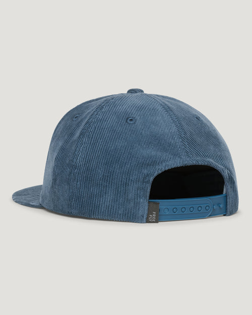 Nineties Corduroy Snapback Hat - Windward Blue