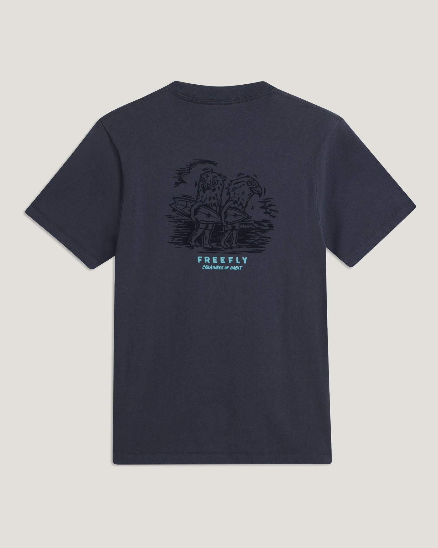 Strange Birds Relaxed Tee - Anthracite