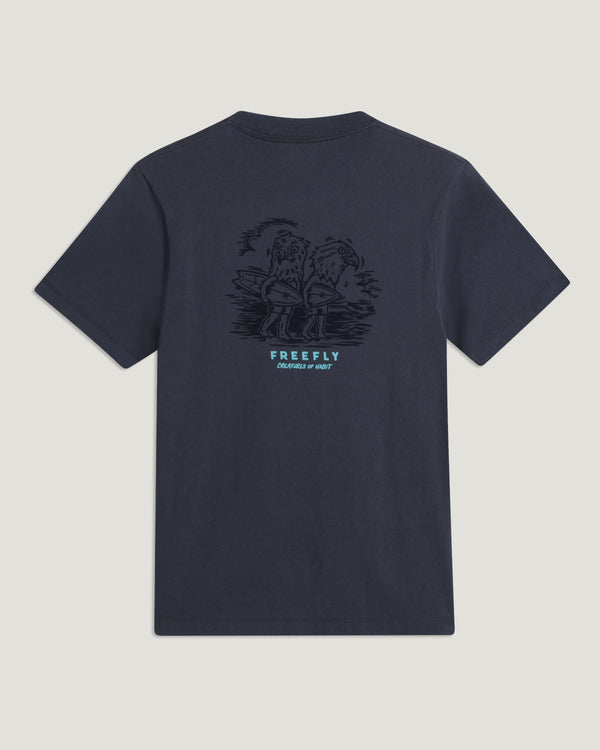 Strange Birds Relaxed Tee - Anthracite