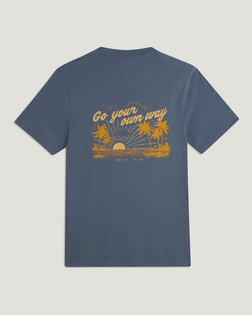 Go Your Own Way Tee - Storm Cloud
