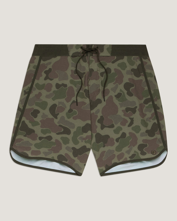 Men's Dawn Patrol Boardshort - Vintage Camo Oil Green