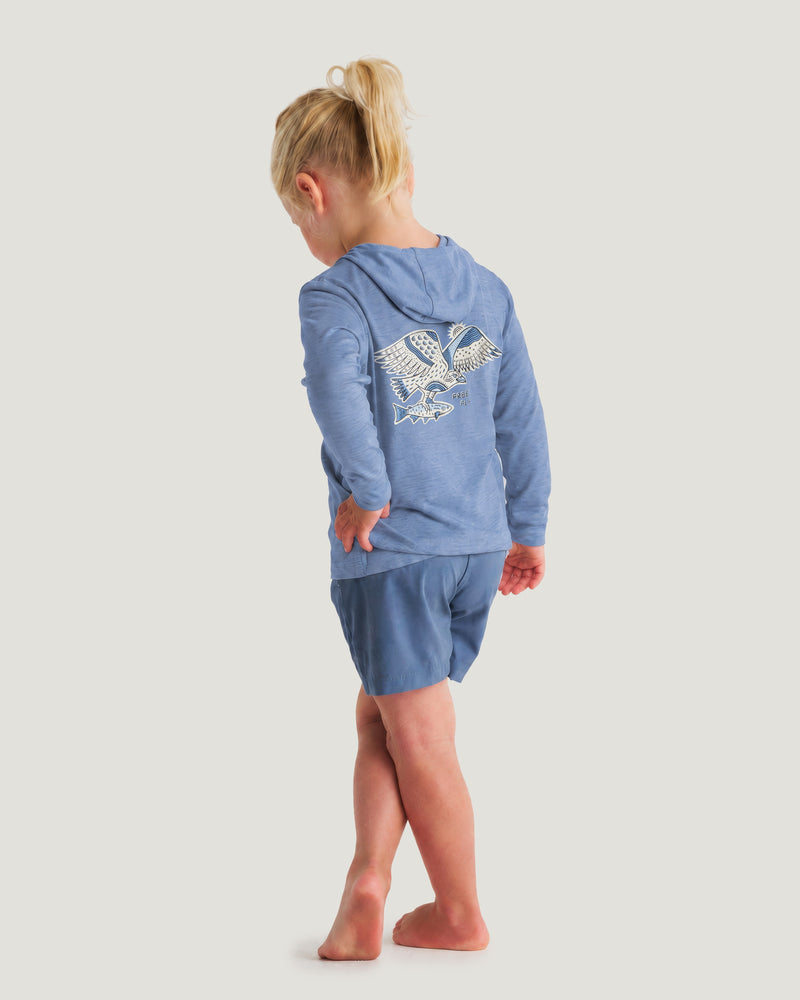 Toddler Bamboo Shade Graphic Hoodie - Osprey Catch Pacific Blue