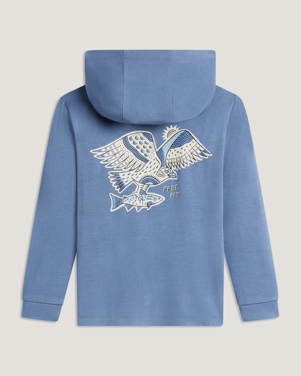 Toddler Bamboo Shade Graphic Hoodie - Osprey Catch Pacific Blue