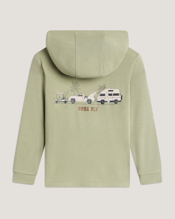 Toddler Bamboo Shade Graphic Hoodie - On The Go Tea