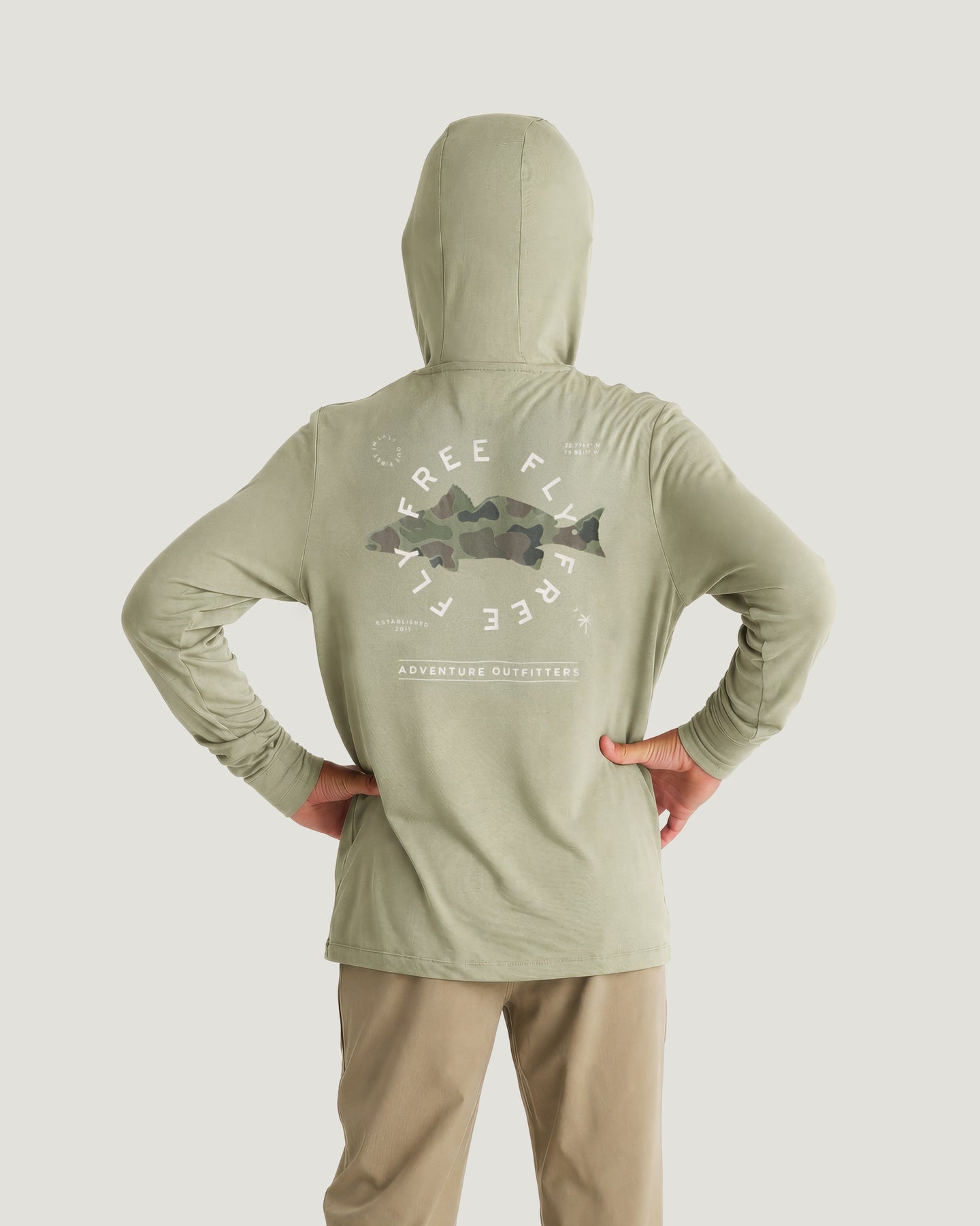 Youth Bamboo Shade Graphic Hoodie - Target Species Tea