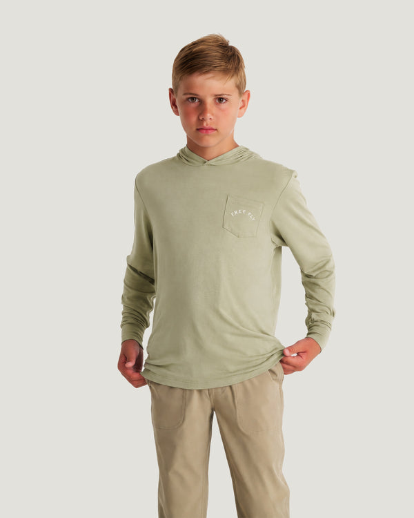 Youth Bamboo Shade Graphic Hoodie - Target Species Tea