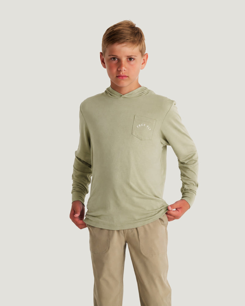 Youth Bamboo Shade Graphic Hoodie - Target Species Tea