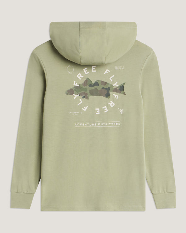 Youth Bamboo Shade Graphic Hoodie - Target Species Tea