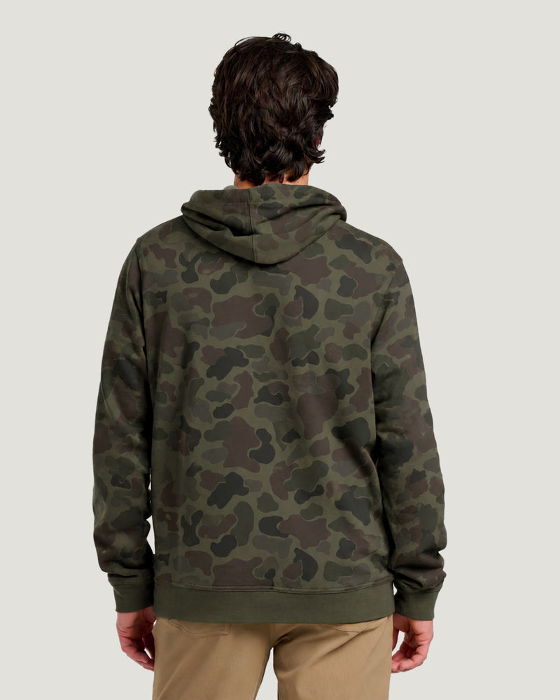 Camo Outfitters Fleece Hoodie - Vintage Camo Oil Green