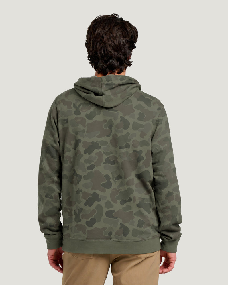 Camo Outfitters Fleece Hoodie - Vintage Camo Oil Green