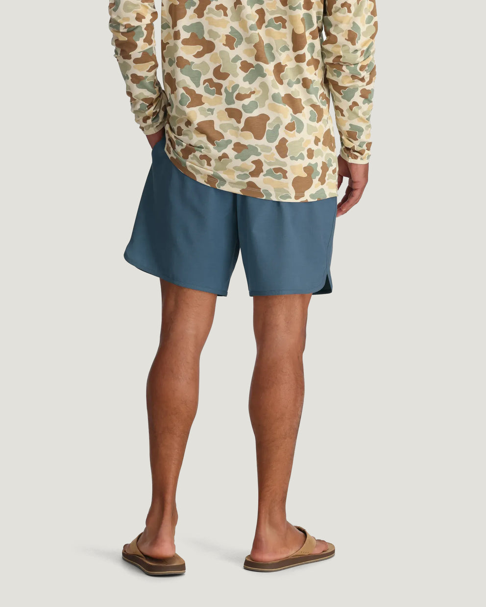 Men's Lined Reverb Short – 7" - Pacific Blue