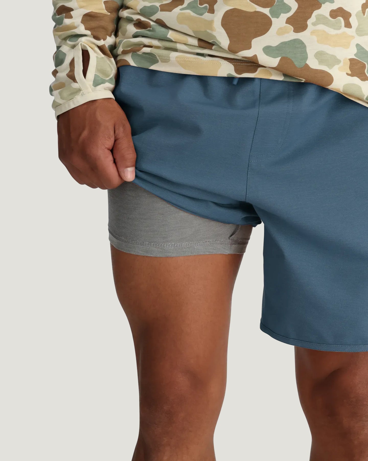 Men's Lined Reverb Short – 7" - Pacific Blue