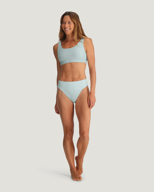 Women's Wavebound High Waisted Bikini Bottom - Ocean Mist