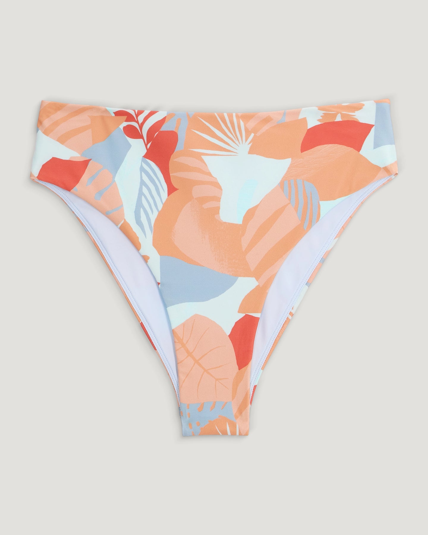Women's Wavebound High Waisted Bikini Bottom - Calypso Print Light Coral