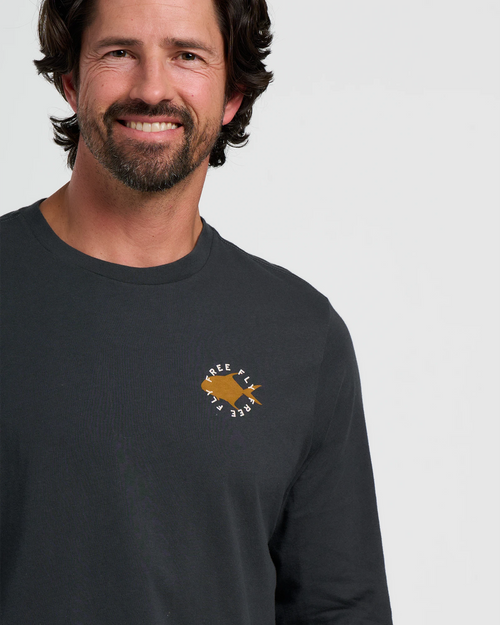 Camo Permit Long Sleeve - Black Sand