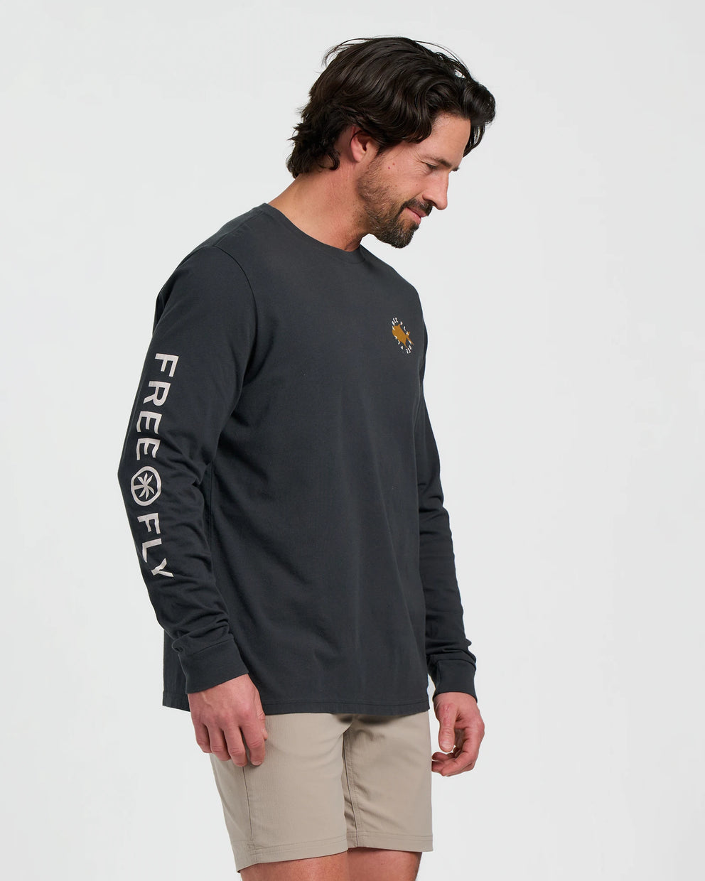 Camo Permit Long Sleeve - Black Sand