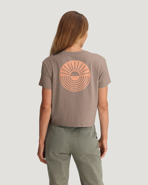 Women's Sun Ripple Tee - Heather Fossil