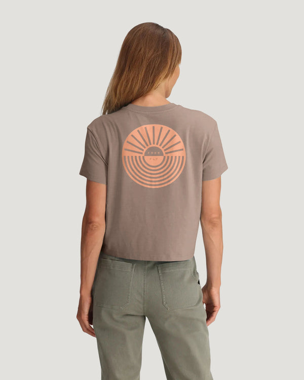 Women's Sun Ripple Tee - Heather Fossil