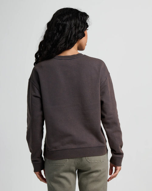 Women's Sunburst Fleece Crew - Black Sand Wash