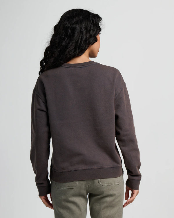 Women's Sunburst Fleece Crew - Black Sand Wash