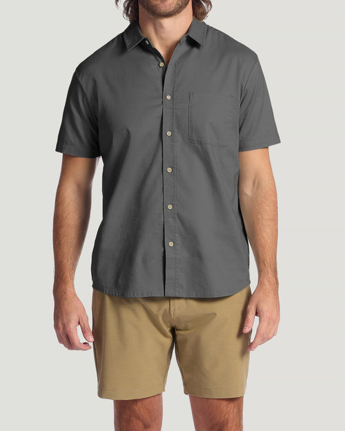 Men's Harbor Short Sleeve Shirt - Anthracite