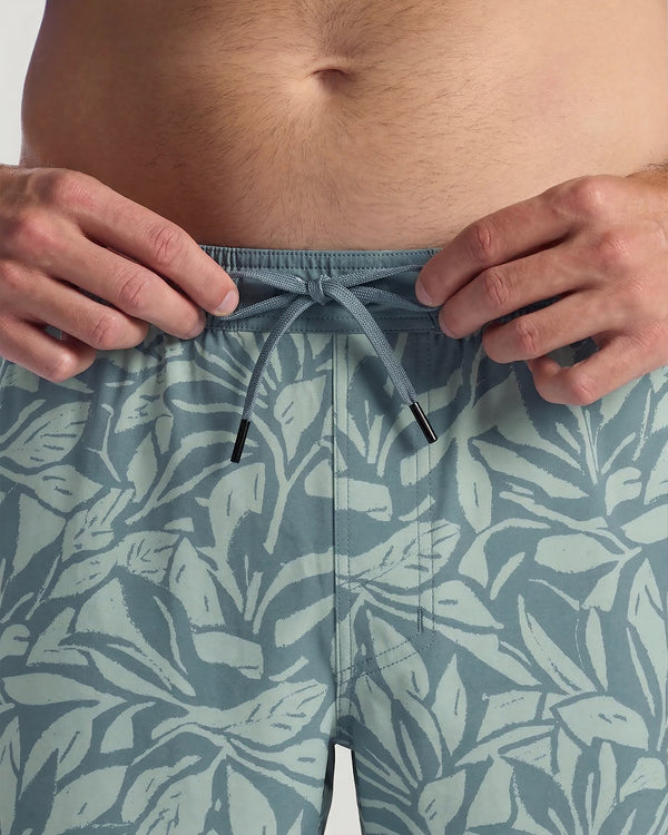 Men's Lined Downshore Trunk - Canopy Print Stormy Sea