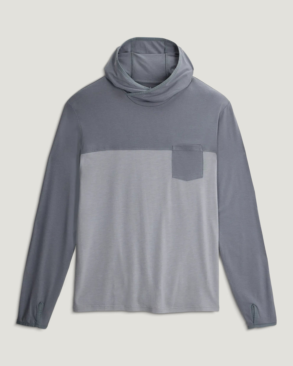 Men's Bamboo Hybrid Hoodie - Slate / Aspen Grey – Free Fly Apparel