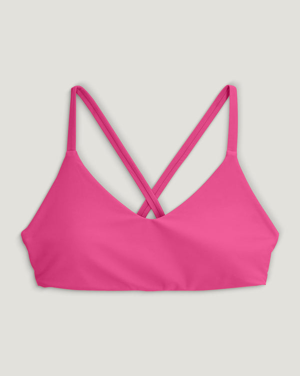 Women's Wavebound Cross-Tie Bikini Top - Magenta Haze