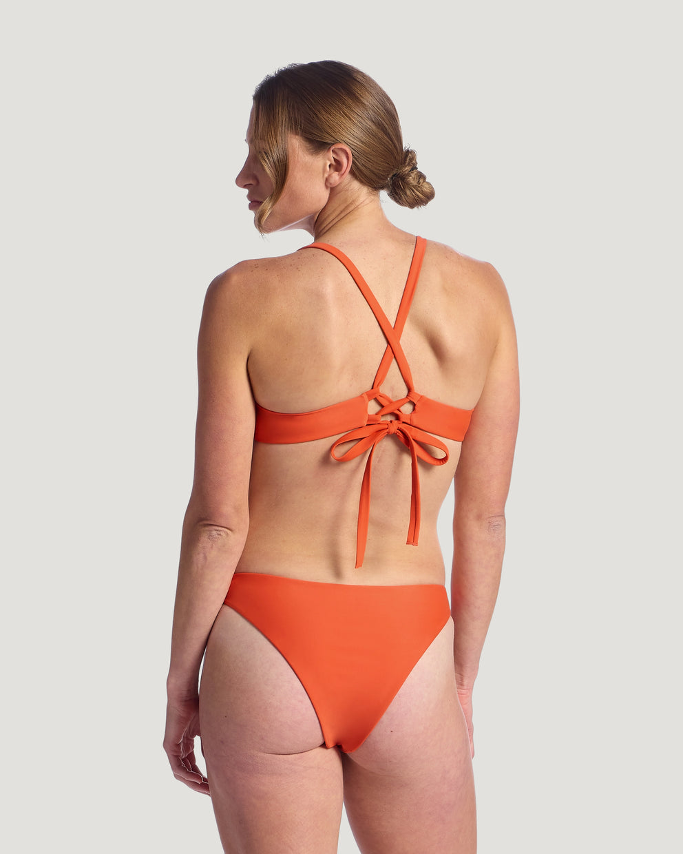 Women's Wavebound Cross-Tie Bikini Top - Flamingo