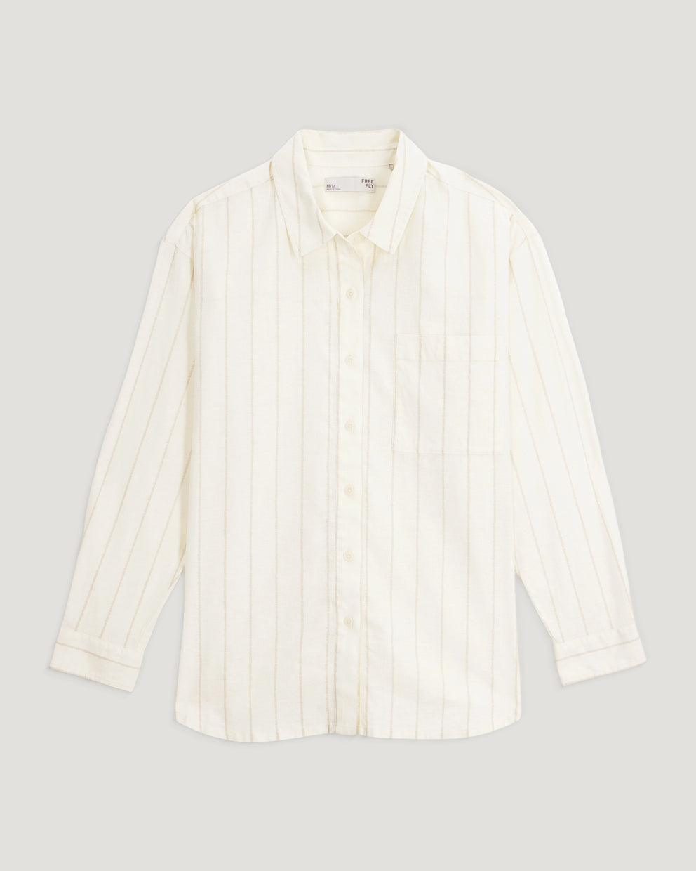 Women's Sullivan's Shirt - Dash Vertical Stripe Sea Salt