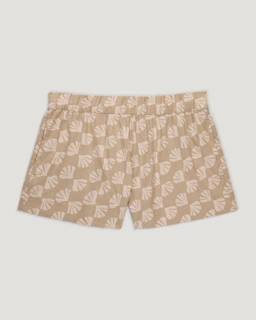 Women's Sullivan's Short - Sea Scallop Print Desert Tan