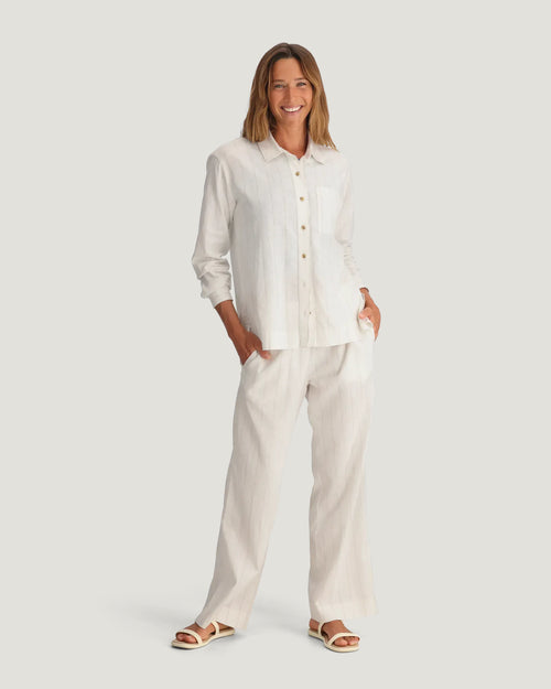 Women's Sullivan's Pant - Dash Vertical Stripe Sea Salt