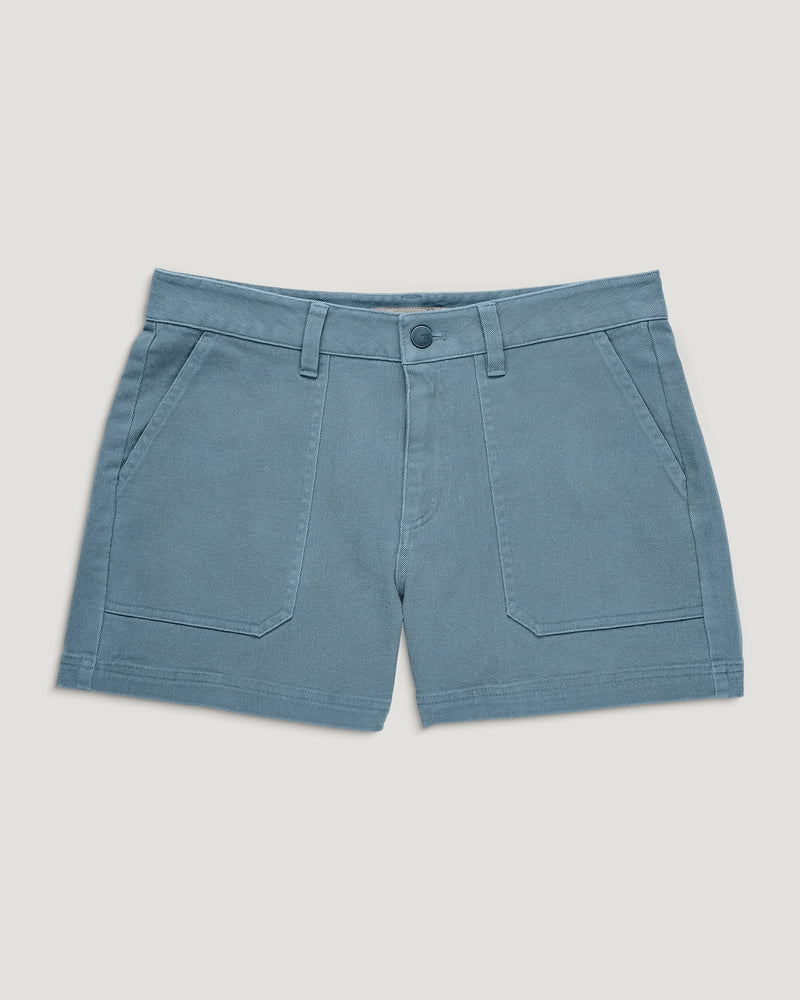 Women's Folly Twill Short - Stormy Sea