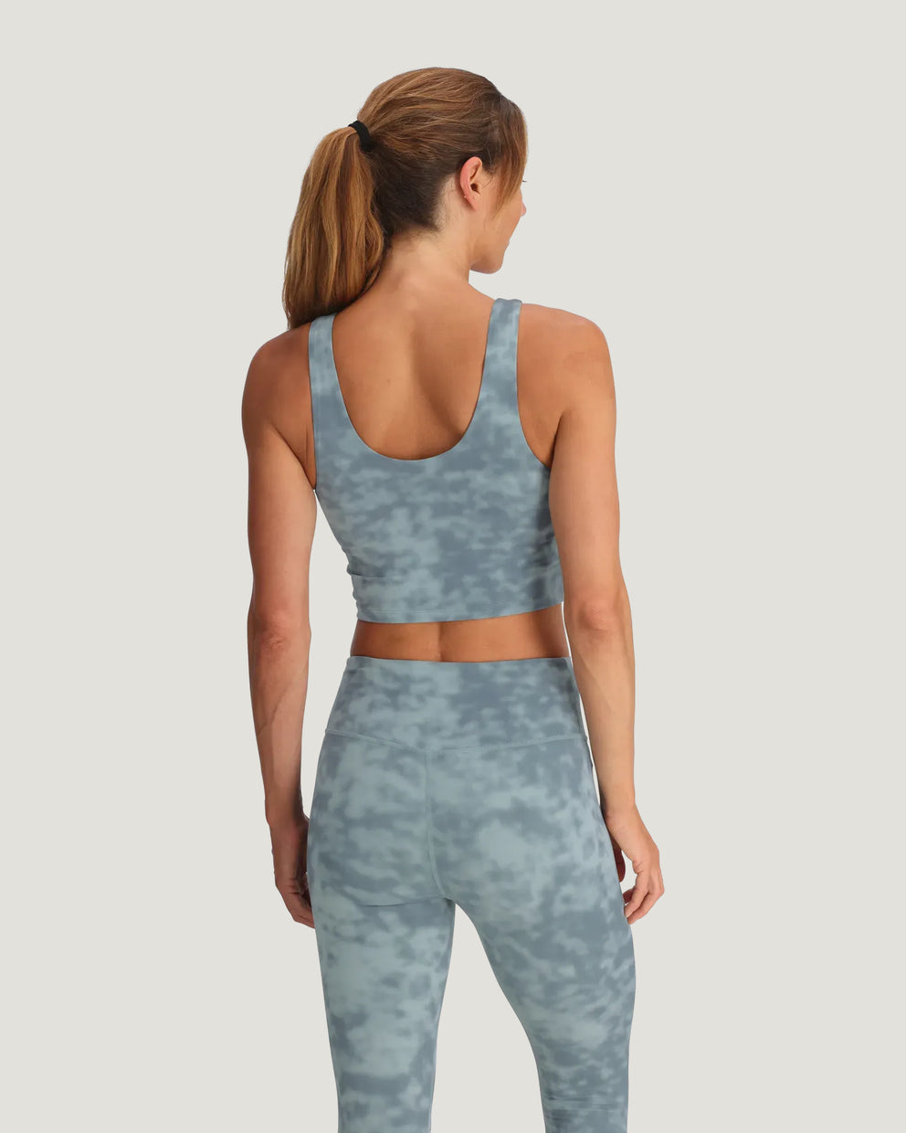 Women's All Day Tank - Surf Washed Print Ocean Mist