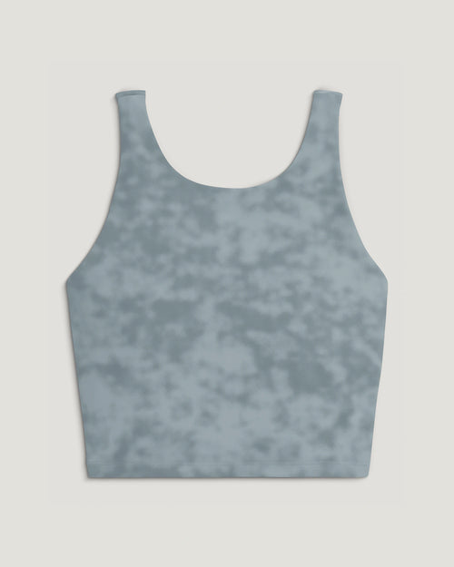 Women's All Day Tank - Surf Washed Print Ocean Mist