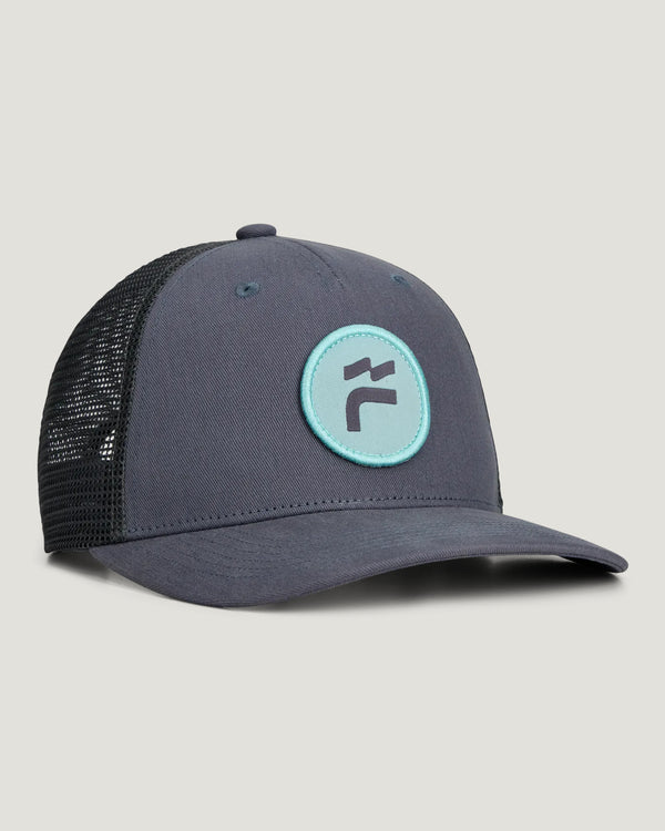 Brand Flag Trucker Hat - Slate Blue
