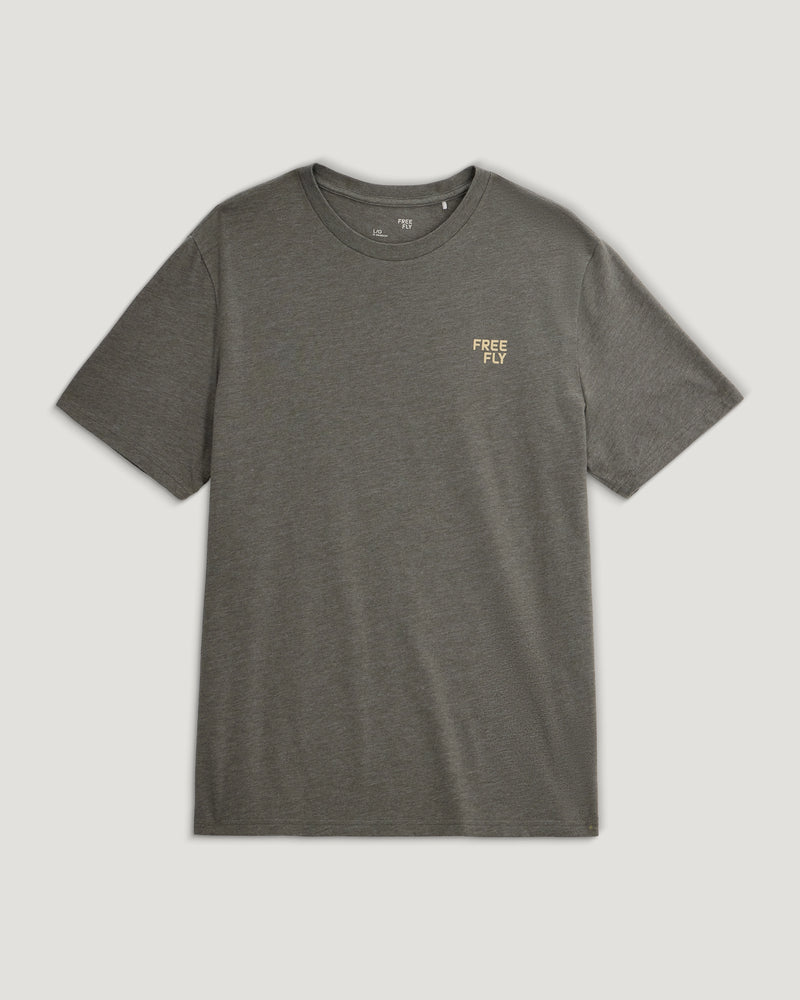 Brand Flag Tee - Heather Fatigue