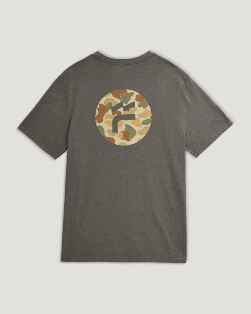 Brand Flag Tee - Heather Fatigue