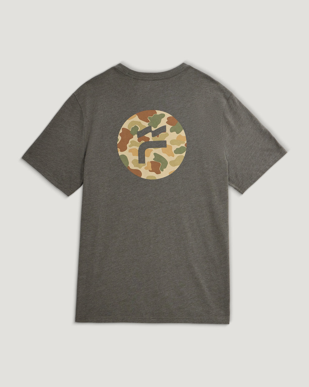 Brand Flag Tee - Heather Fatigue