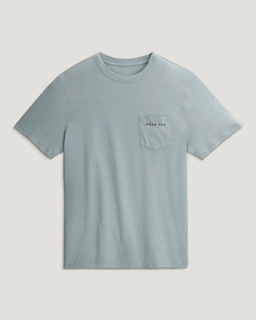 Dive Bomb Pocket Tee - Ocean Mist