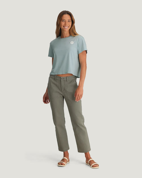 Women's Sun Ripple Tee - Ocean Mist