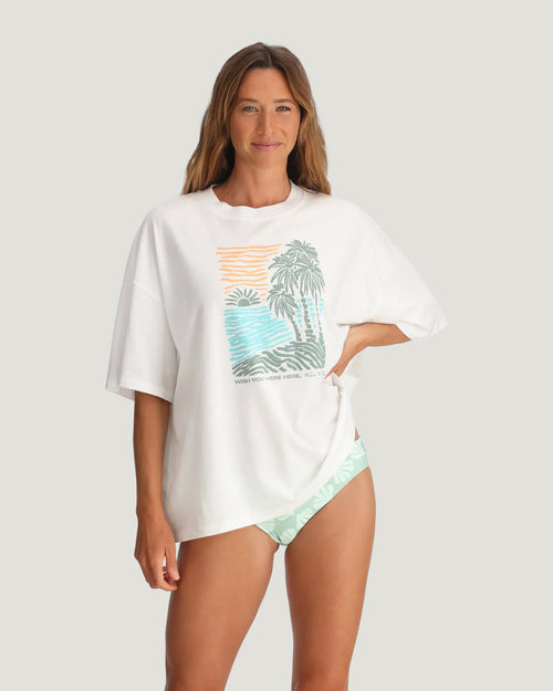 Women's Wish You Were Here Tee - Bright White