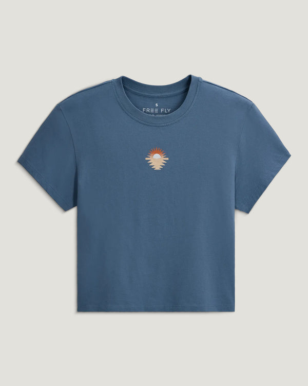 Women's Sol y Mar Tee - Pacific Blue