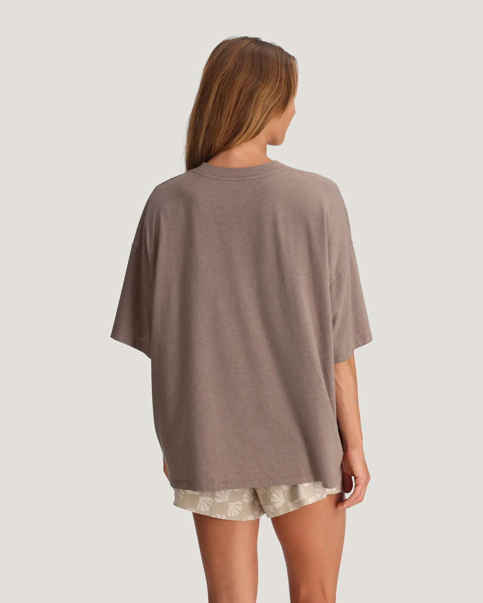 Women's Sea Scallop Tee - Heather Fossil