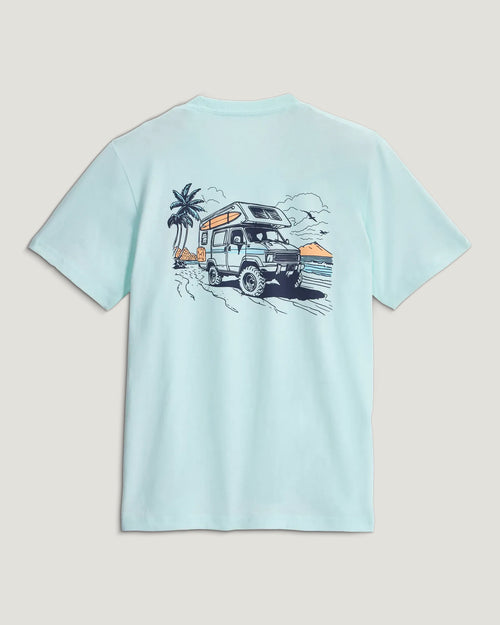 Youth Adventure Rig Tee - Heather Tropic Sea