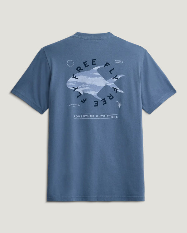 Youth Target Species Tee - Pacific Blue